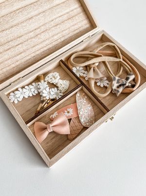 Schatulle "Gänseblümchen Design" - Handmade