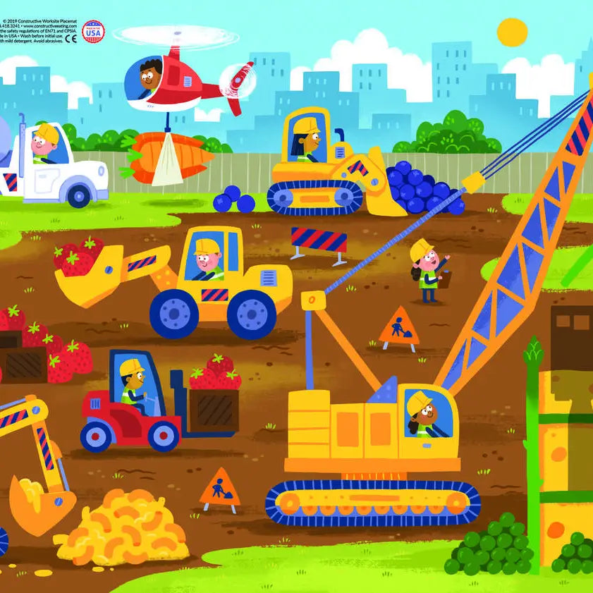 Tischset Baustelle
