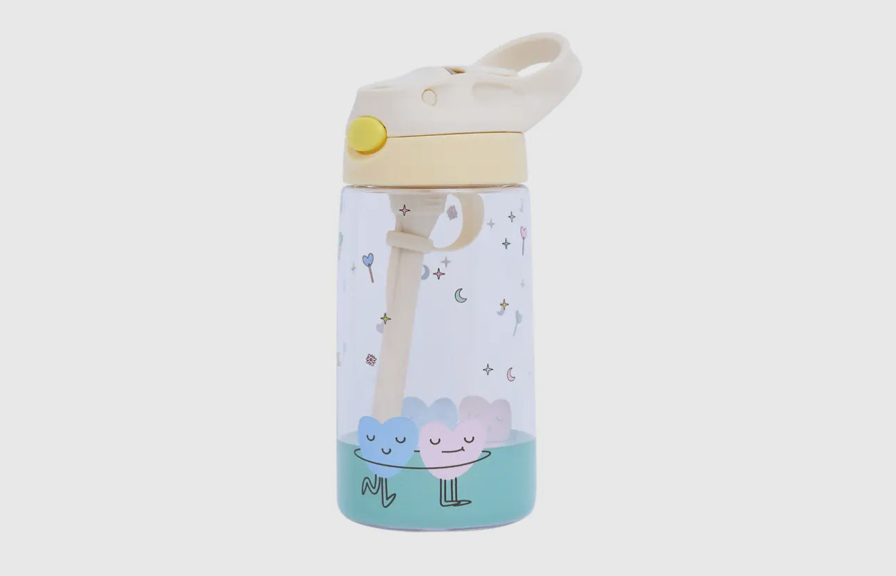 Trinkflasche, BPA-frei, Motiv: Herz