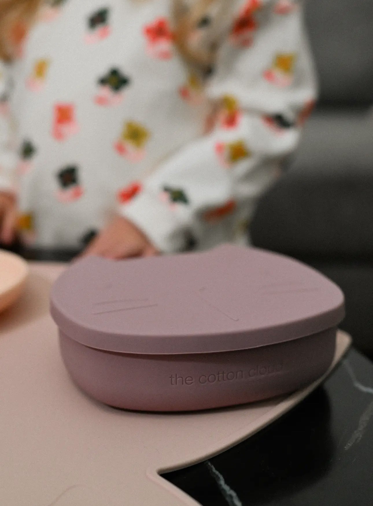 Lunchbox aus hochwertigem BPA-freiem Material, Motiv: Katze Altrosa