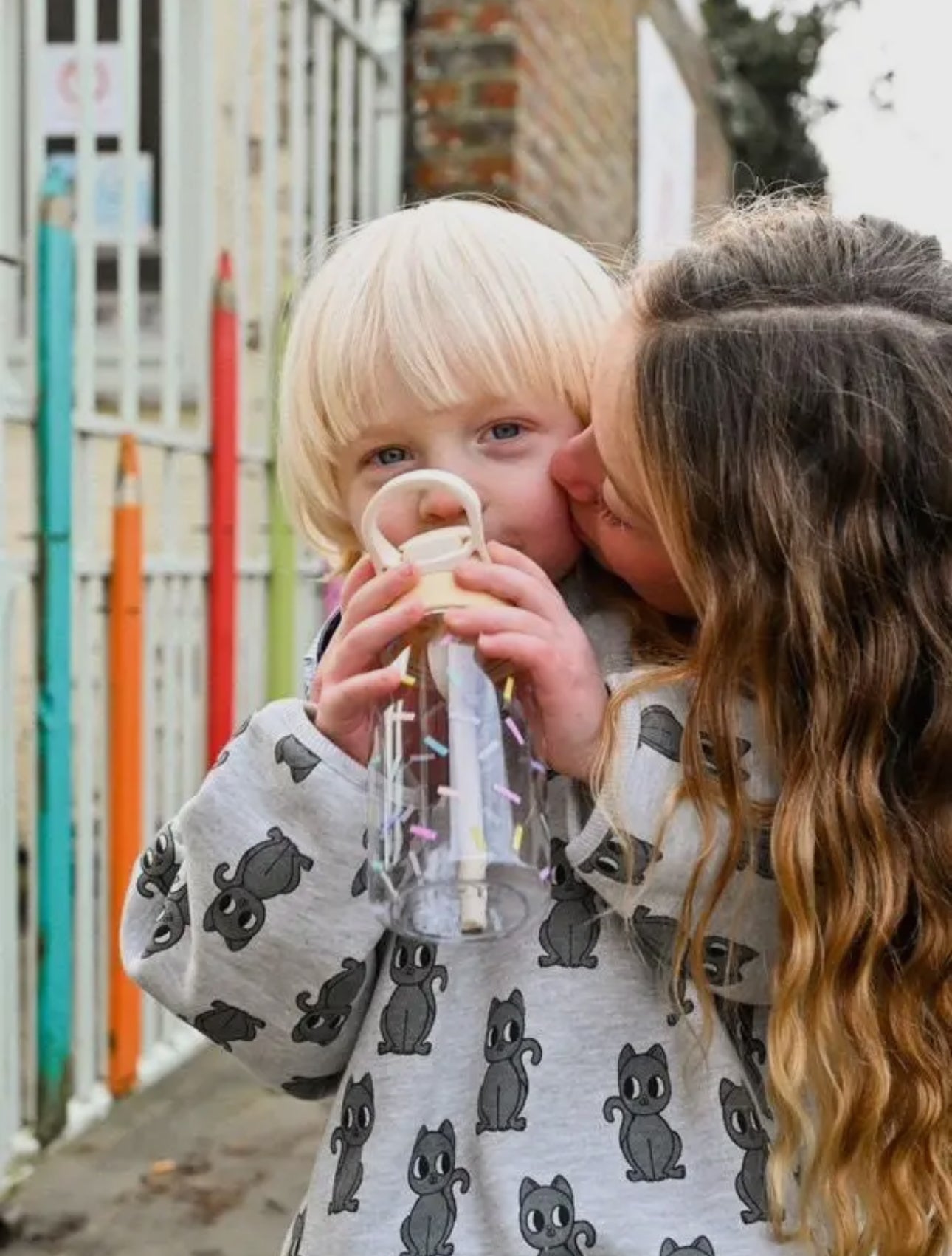 Trinkflasche, BPA-frei, Motiv: Confetti