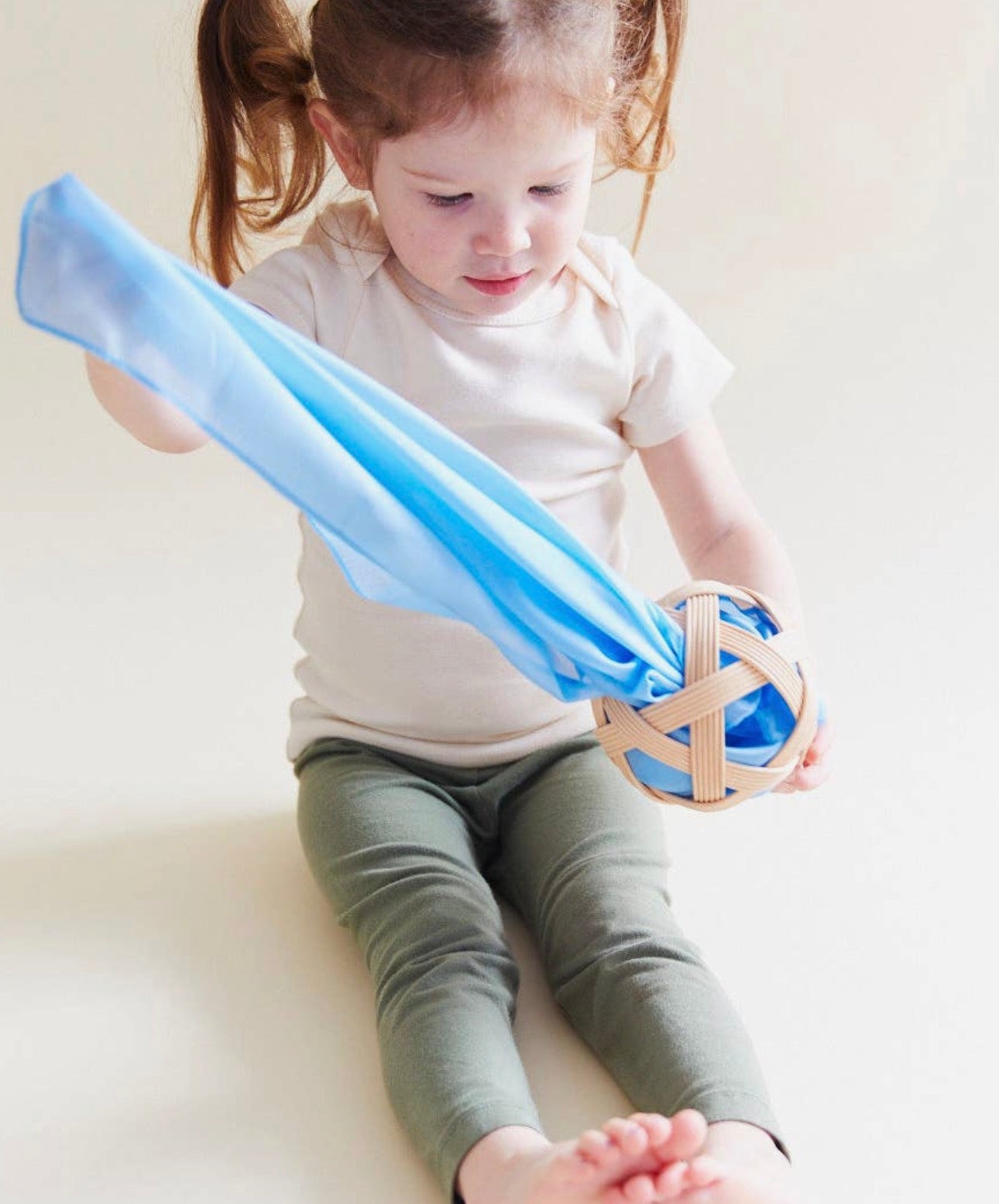 Mini unifarbende Playsilks, Farbe: Sky