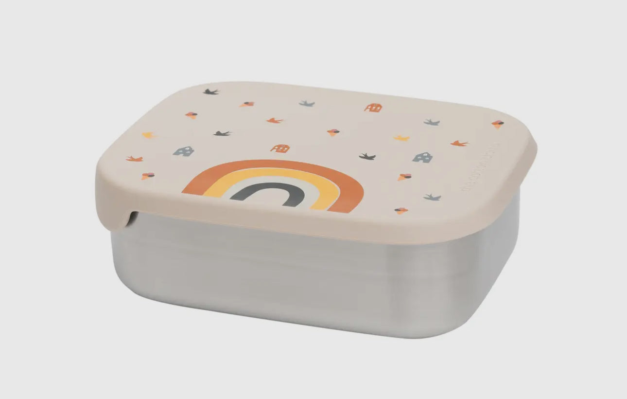 LUNCHBOX AUS EDELSTAHL mit Fächern, Regenbogen