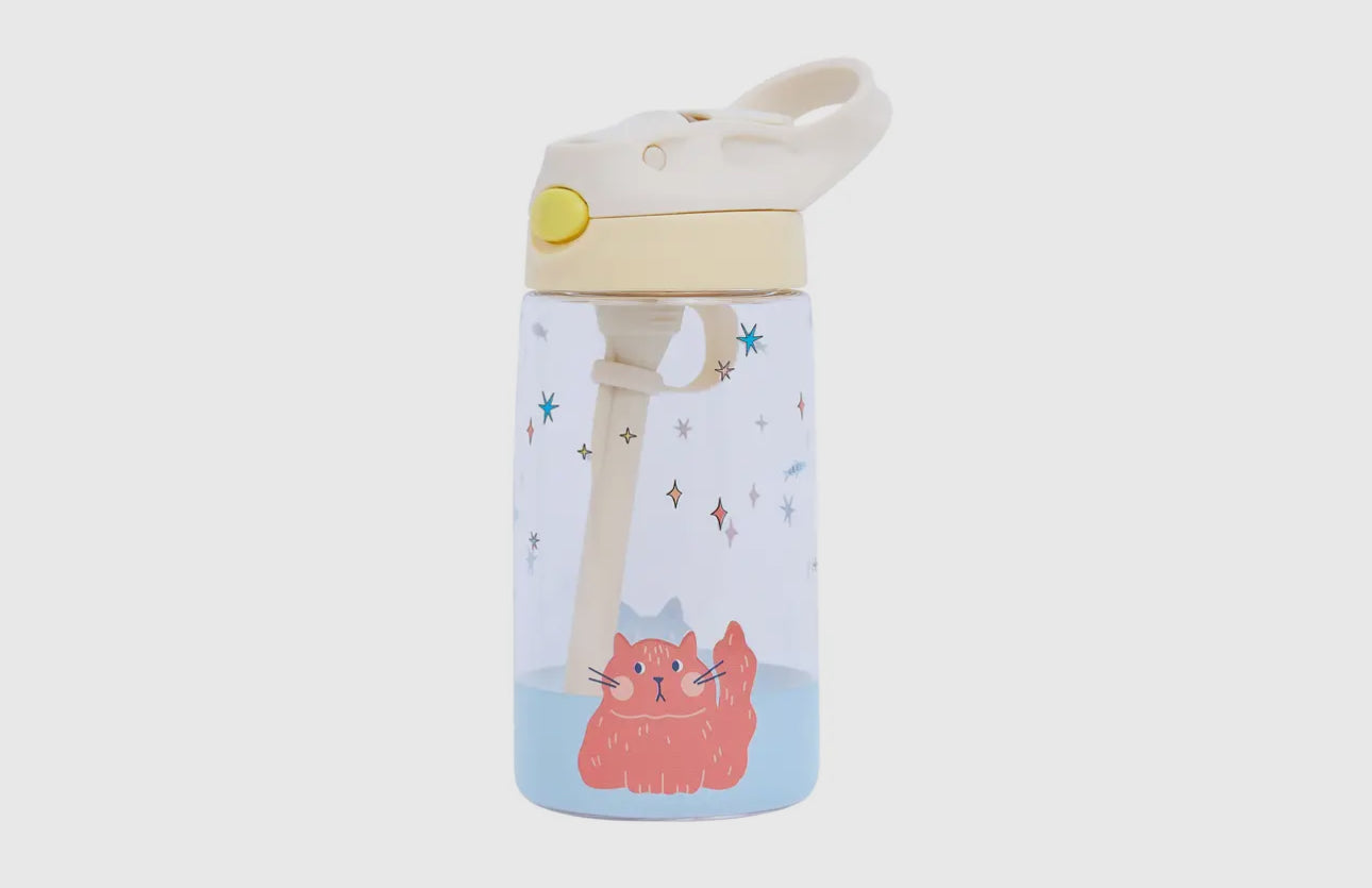 Trinkflasche, BPA-frei, Motiv: Katze