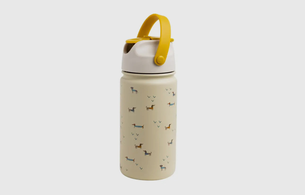 Isolierte Kinderflasche Dackel aus Edelstahl