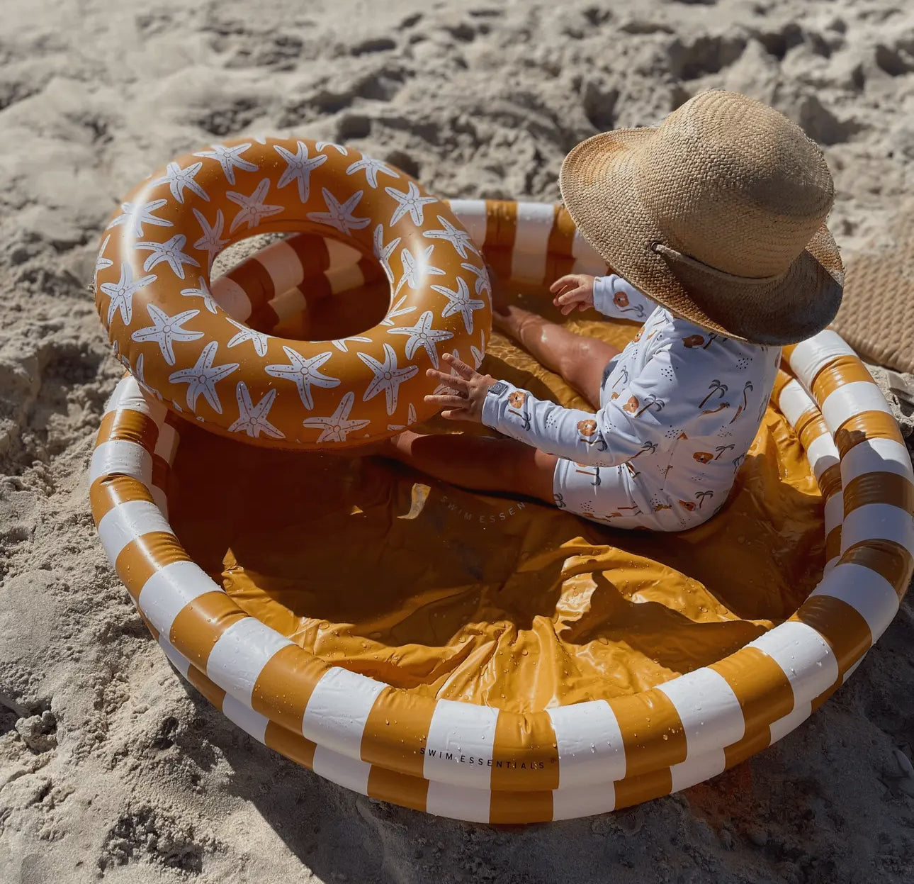 Baby- und Kinderbecken ø100cm | Farbe: Gelb/Weis