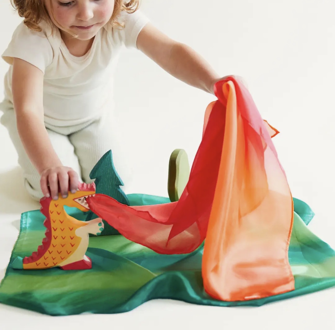 Mini verzauberte Playsilks: Feuer