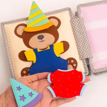 Happy Bearsday - 6 Seiten Mini Quiet Book