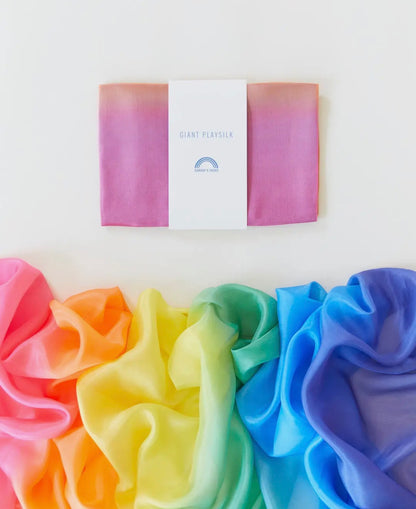 Riesiges Playsilk, Farbe: Regenbogen