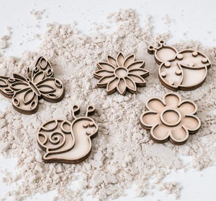 Kleine Abfüllschalen - Frühling, Montessori, Handmade