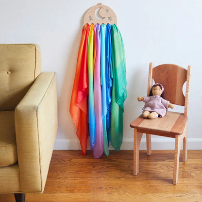 Sternaufsteller aus Holz für Playsilks, Waldorf Toys