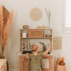Holz-Menüschild für die Kinderküche/ Cafe