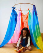 Riesiges Playsilk, Farbe: Regenbogen