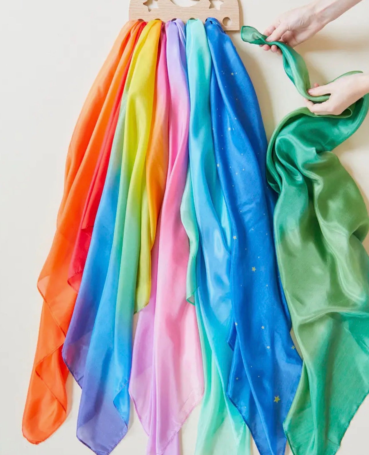 Playsilks Wandaufhänger klein: Sternförmig