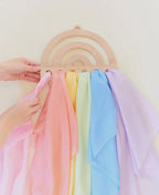 Regenbogen-Display aus Holz für Playsilks, Stoff, Waldorf Toys