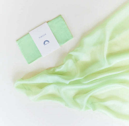 Große unifarbende Playsilks, Farbe: Limette