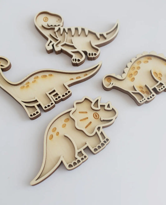 Spieltablett Miniset - Cartoon-Dinos