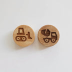 Holzstempel 2er Set | Typ: Baufahrzeug