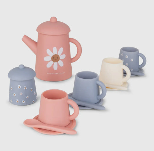 Strandspielzeug, Tee-Set aus robustem Kunststoff | Farbe: rosa