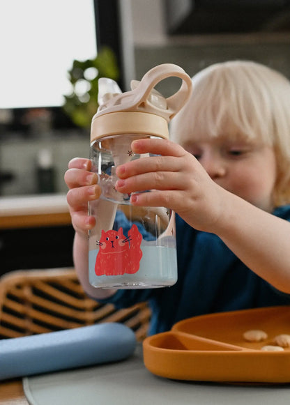 Trinkflasche, BPA-frei, Motiv: Katze