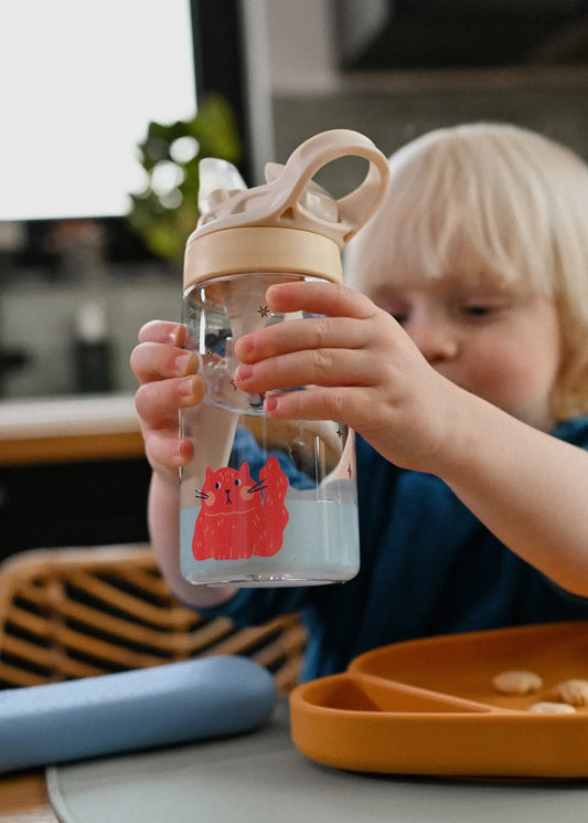 Trinkflasche, BPA-frei, Motiv: Katze
