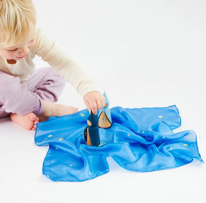Mini verzauberte Playsilks, Farbe: Sternennacht