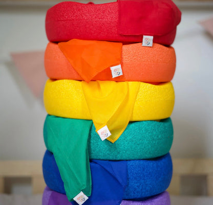 Spieltuch aus 100 % Baumwolle 48x48 cm | Offenes Spiel, Farbe: grün