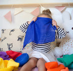Spieltuch aus 100 % Baumwolle 48x48 cm | Offenes Spiel, Farbe: dunkel grün