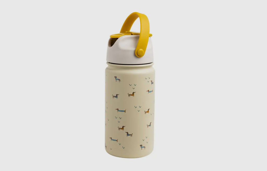 Isolierte Kinderflasche Dackel aus Edelstahl