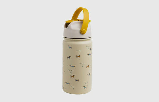 Isolierte Kinderflasche Dackel aus Edelstahl