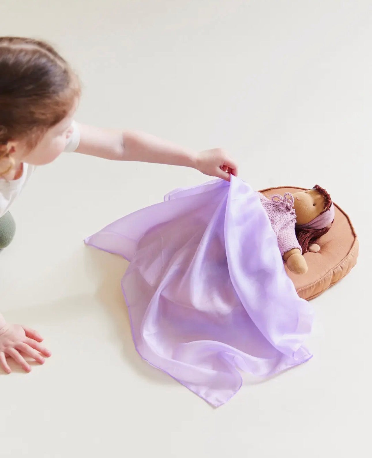 Mini unifarbende Playsilks, Farbe: Lavendel
