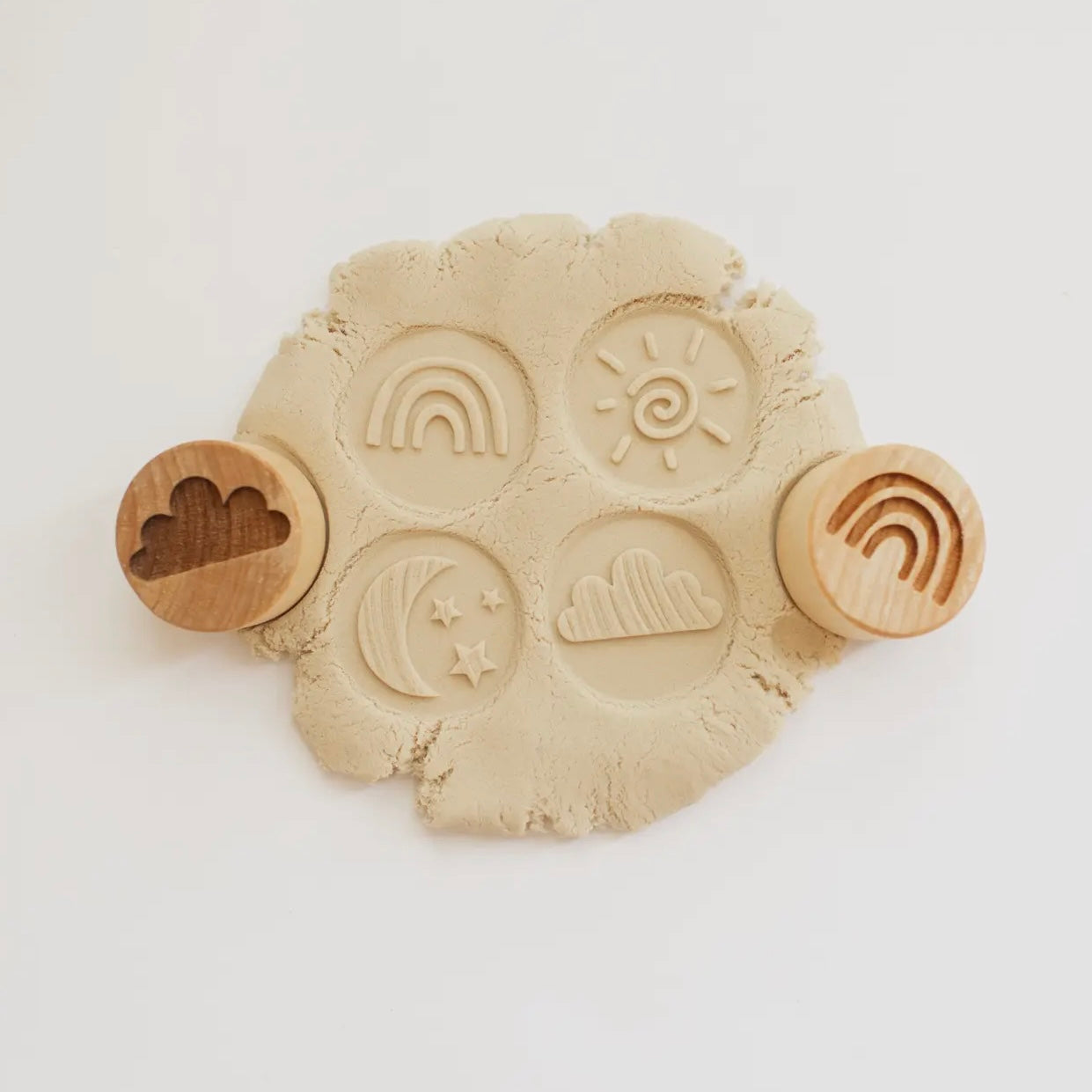 Holzstempel 2er Set doppelseitig | Typ: Wetter